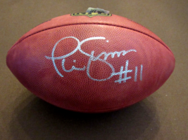 Phil Simms # 11 New York Giants Qb Signed Auto Wilson Goodell Nfl Football Jsa - $247.49