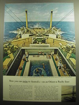 1958 Orient &amp; Pacific Lines Cruise Ad - Now you can swim to Australia - £14.78 GBP