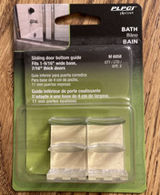 Sliding Door Nylon Bath Shower Door Bottom Guide (2-Count) M 6058 Clear PLPCI - £4.70 GBP