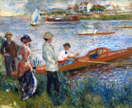 Art Giclee Printed Oil Painting Print Oarsmen at Chatou by Auguste Renoir Canvas - £6.75 GBP+