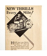 1929 Harley Davidson Motorcycle 45 Twin Advertisement 1930 Model Antique... - $39.99
