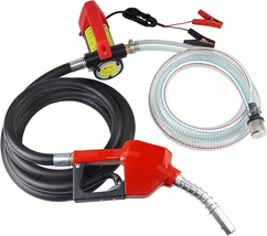 12V Fuel Transfer Pump, Diesel Transfer Pump with Nozzle Hose for Diesel... - £153.64 GBP