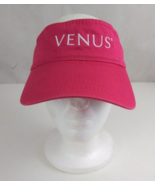 Port &amp; Company Venus Women&#39;s Pink Embroidered Adjustable Visor - $17.62 CAD
