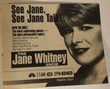 Jane Whitney Show Tv Series Print Ad Vintage TPA4 - $5.93