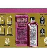 Wampole&#39;s Preparation Tonic and Stimulant Quack Medicine Vintage Ink Blo... - $17.82