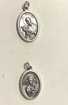 Saint Gerard Majella &amp; Our Lady of Perpetual Help Silver tone Medal, New... - $5.60 CAD