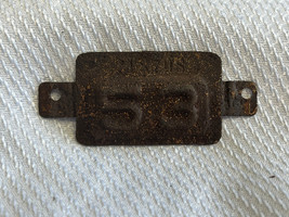 VTG 1953 Rusty Metal Automobile Car Truck License Plate Registration Yea... - £23.73 GBP