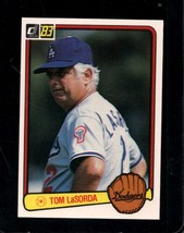 1983 Donruss #136 Tommy Lasorda Nmmt Dodgers Mg Hof *X108225 - £1.54 GBP