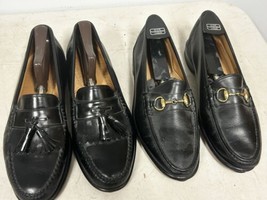 2 Pair - GH Bass &amp; Co  Black Leather Loafers Shoes Men’s 10D - Tassel &amp; Horsebit - $98.95