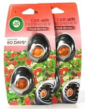 (2 Packs) Air Wick Fresh Berries 2 Count Car Freshener Lasts Up To 60 Days - £18.68 GBP