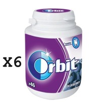 Orbit Blueberry Chewing Gum Tubs 46pcs - 6 x 64g - $35.06