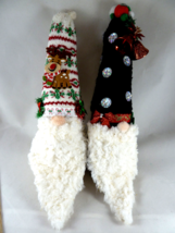 Christmas Gnomes Decors Handmade Plush Snowmen Soft sculpture dolls - £12.58 GBP