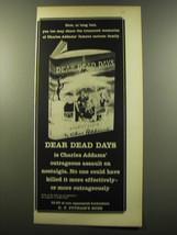 1959 G.P. Putnam&#39;s Sons Book Advertisement - Dear Dead Days by Charles Addams - £14.54 GBP