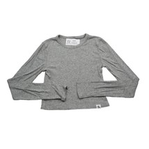 Calvin Klein Sweater Womens Gray Long Sleeve Round Neck Logo Knit Pullover - $18.69