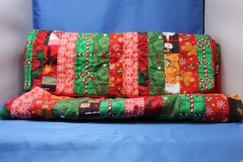 Handmade Quilted Sewn Christmas Table Runner 63 inches - £5.93 GBP