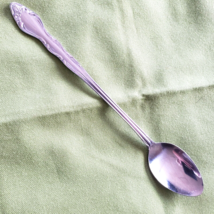 Carlyle Stainless Iced Teaspoon CAY1 Pattern Scroll Handle Glossy 8.25&quot;Hong Kong - £5.44 GBP