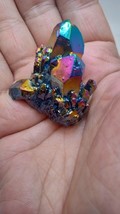 Titanium Rainbow Aura Crystal Quartz Cluster Specimen - $329.47 MXN
