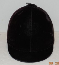 Black Velvet Show Dressage Riding Equestrian Helmet 7 1/4 59 - $50.15