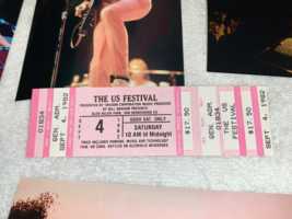 TOM PETTY THE CARS 1982 US Festival  Unused Ticket Santana The Kinks Pat... - £23.96 GBP