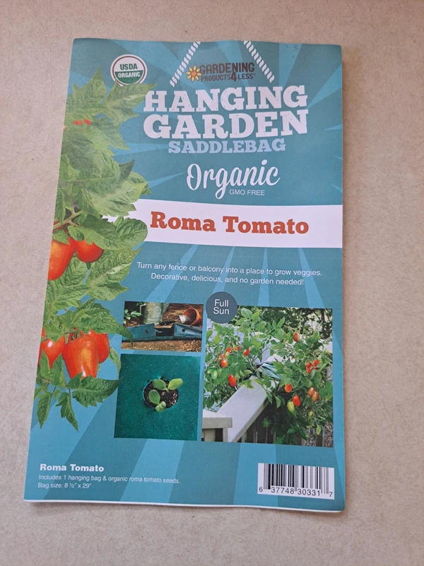 Roma Tomato Vertical Grow Bag W/ Seeds – Fast Growing - $9.15
