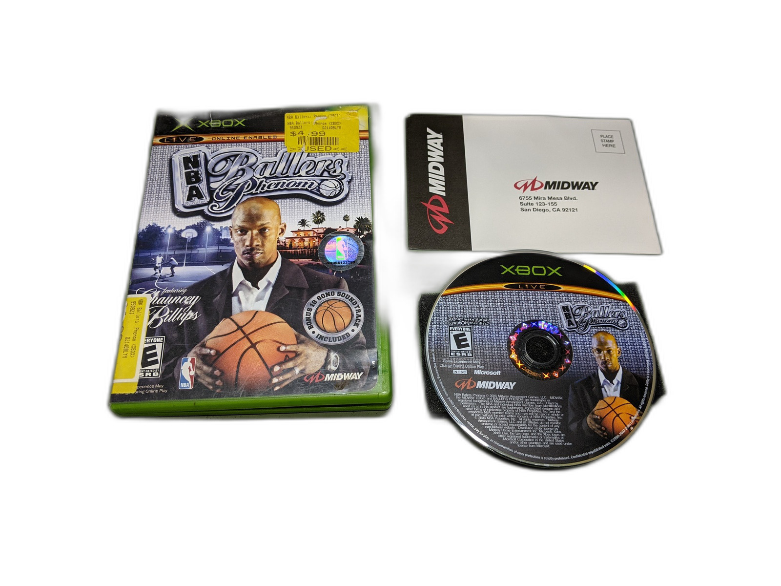 NBA Ballers Phenom Microsoft XBox Disk and Case - $6.12