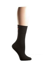 MD USA Crab Yarn Summer Diabetic Crew Socks, Black, Medium size 5-10 - $7.99