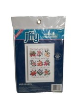 Jiffy #16580 Kind Hearts Counted Cross Stitch Kit 7&quot; x 5&quot; - £7.73 GBP