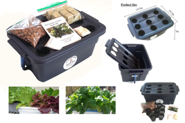 9 Site Hydroponic Grow Kit 3 Gal. Complete W/ Nutrients - 2&quot; Net Pots - Cubes - £27.76 GBP