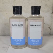 Two Bath &amp; Body Works For Men Cl EAN Slate 3-in-1 Hair Face Body Wash Gel - £15.16 GBP