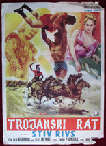 1961 Original Movie Poster La Guerra di Troia Ferroni Troy War Greece Italian - £18.77 GBP