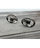 Vintage Sterling T2 Silver Gray Pearlescent Stone 2.5cm Cufflinks - €33,53 EUR