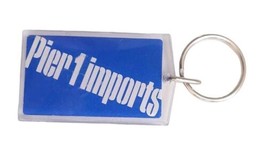 RARE Vintage Pier 1 Imports Keychain KEY Ring Advertising Collectible  - £11.67 GBP