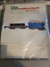 VTG Columbia Minerva Train Log & Open Car Needlepoint Plastic Canvas Kit 8277 - $19.99