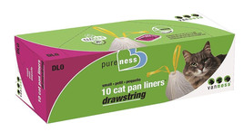 Van Ness PureNess Drawstring Cat Pan Liners Small 10 count Van Ness Pure... - $16.42
