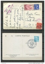 France1951 1958 (2) postal cards  Some Special cancel - £4.68 GBP