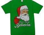 Santa Claus Christmas Tshirt Don&#39;t Stop Believin Ugly Christmas Sweater ... - $14.95