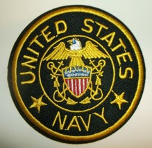 US Navy Embroidered Applique Patch~ROUND 3&quot;~Iron or Sew On--FREE US Mail - $86.86 MXN