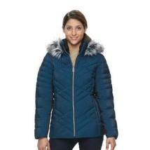 Womens Jacket Hooded ZeroXPoser Blue Puffer Water Resistant Snow Winter $180- S - £77.68 GBP