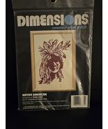 Vtg 1992 Dimensions Native American Indian Feathers Counted Cross Stitch... - $436.75 MXN