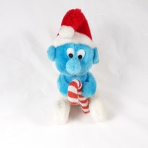 Smurf With Candy Cane Wallace Berrie And Co - $16.83