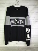 Fall Out Boy Manhead Panel Logo Sweatshirt Pullover Black Gray Men&#39;s Size M - £36.01 GBP