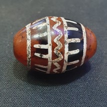 Antique Tibetan etched red agate bead decorated Carnelian bead Amulet Pa... - $69.00