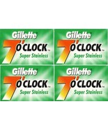 20 Gillette 7 o' Clock Super Stainless double edge razor blades - £5.49 GBP
