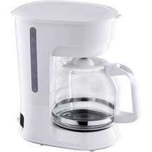 Mainstays 12 Cup White Coffee Maker with Removable Filter Basket NEW - £21.37 GBP