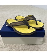 Johnston Murphy Flip Flips Mens Size 10M Verona Sandals Thong Flip On Br... - $54.31 CAD