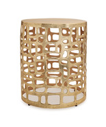 Round Abstract Cut Out Metal Accent Table 19&quot;H - $379.16 CAD