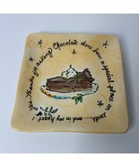 Julia Junkin Certified International Ceramic Chocolate Cake Dessert Plate - $15.46 CAD