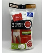 Hanes Slightly Imperfect White Briefs Underwear  Men’s Size L New - £8.61 GBP