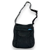 Kavu Faded Black Rope Sidewinder Crossbody Purse Bag Expandable Distress... - $26.72