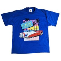 Vintage SSI California Classic Cars T-Shirt Size Large Surfing Beach Bel Air 90s - £13.35 GBP